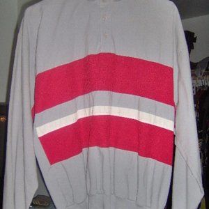 BRISTOL BAY LTD MENS,M, LONG SLEEVE SHIRT Button-Front,65% POLYESTER 35% Cotton